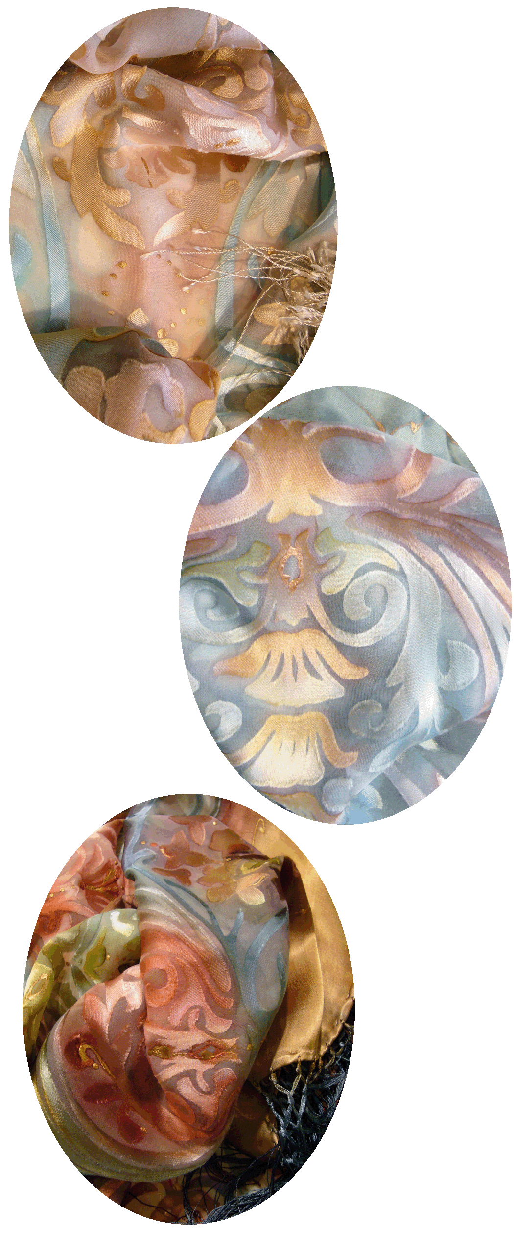 Custom Scarves with Art Nouveau Pattern