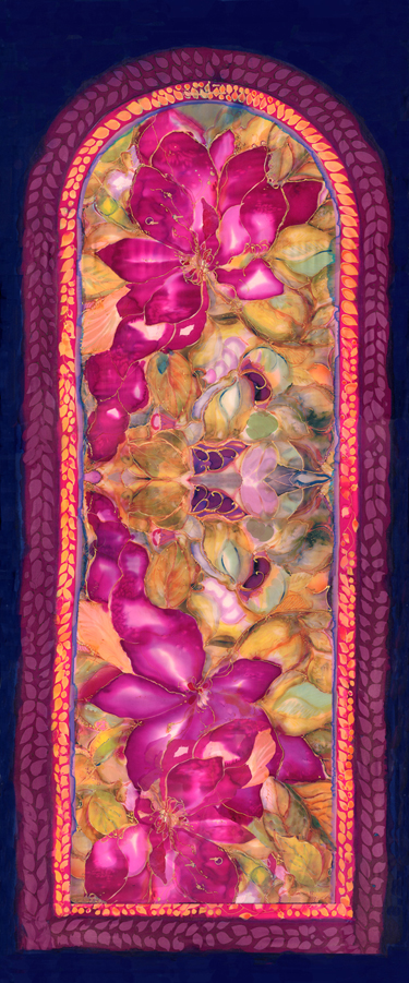 Chartres Double Magnolia Silk Tapestry